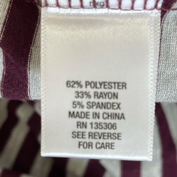 Sunday top in wine and gray in a size 1X - Picture 5 of 11